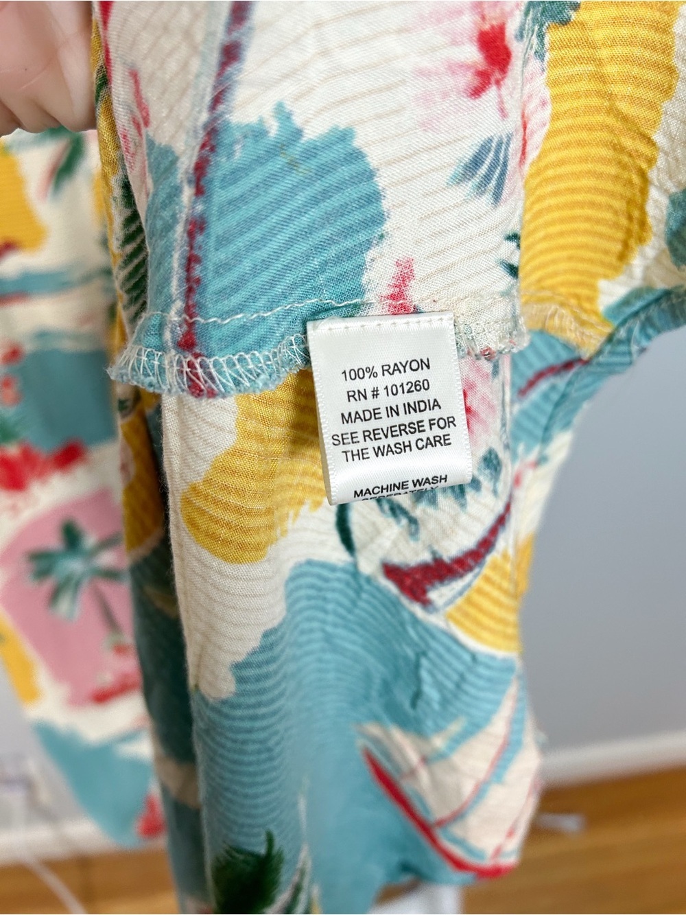 True Destinations Tiered Tropical Print Maxi Dress - Picture 5 of 8